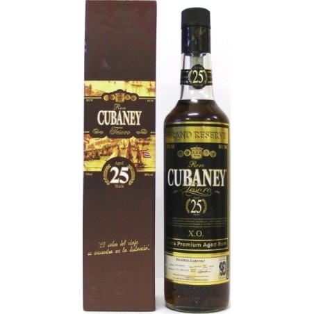 RHUM CUBANEY  X.O. EXTRA PREMIUM AGED RUM 25 Y.O.