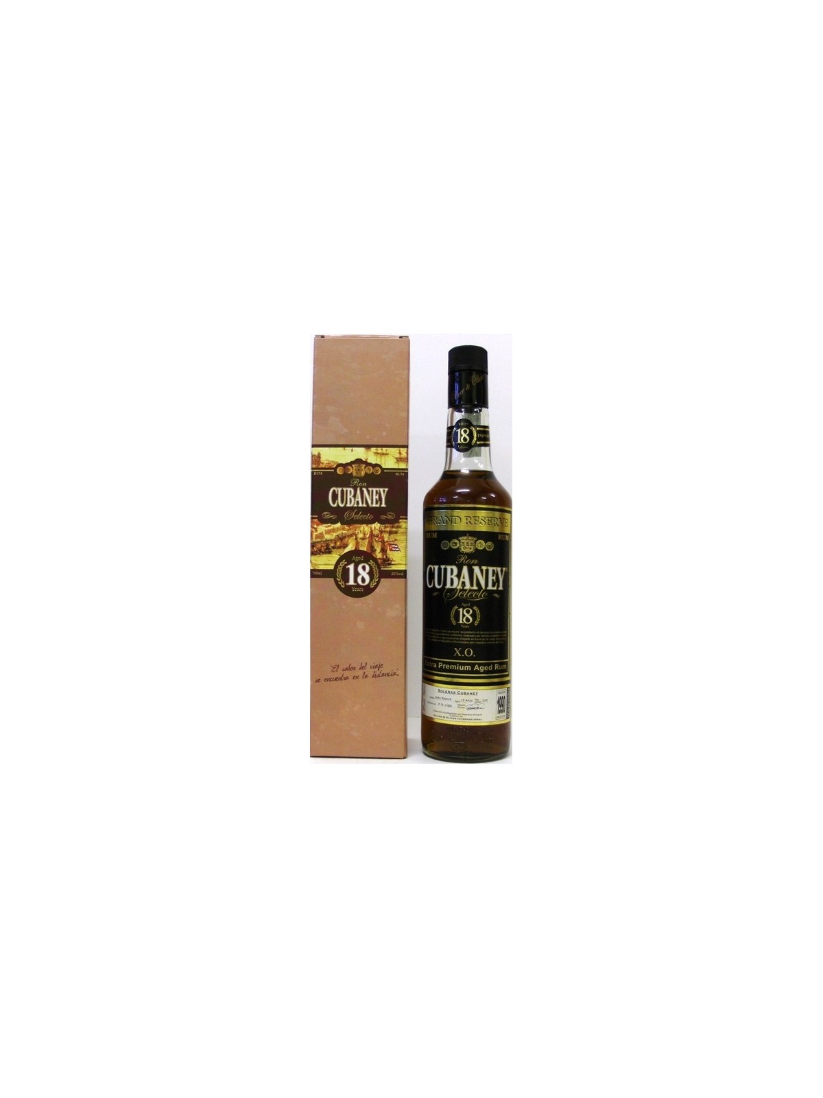 RHUM CUBANEY  X.O.EXTRA PREMIUM AGED RUM 18 Y.O.