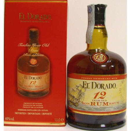 RHUM EL DORADO 12 Y.O. FINEST DEMERARA  RUM DELLA GUYANA