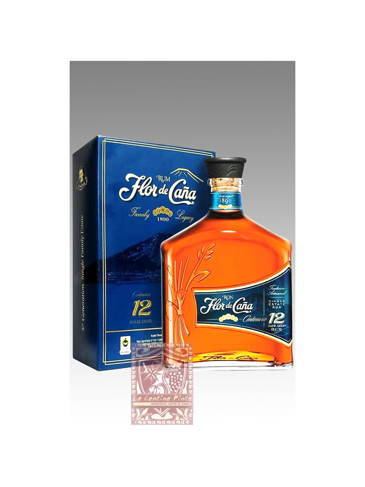 RHUM FLOR DE CANA 12 Y.O. CENTENARIO RUM DEL NICARAGUA