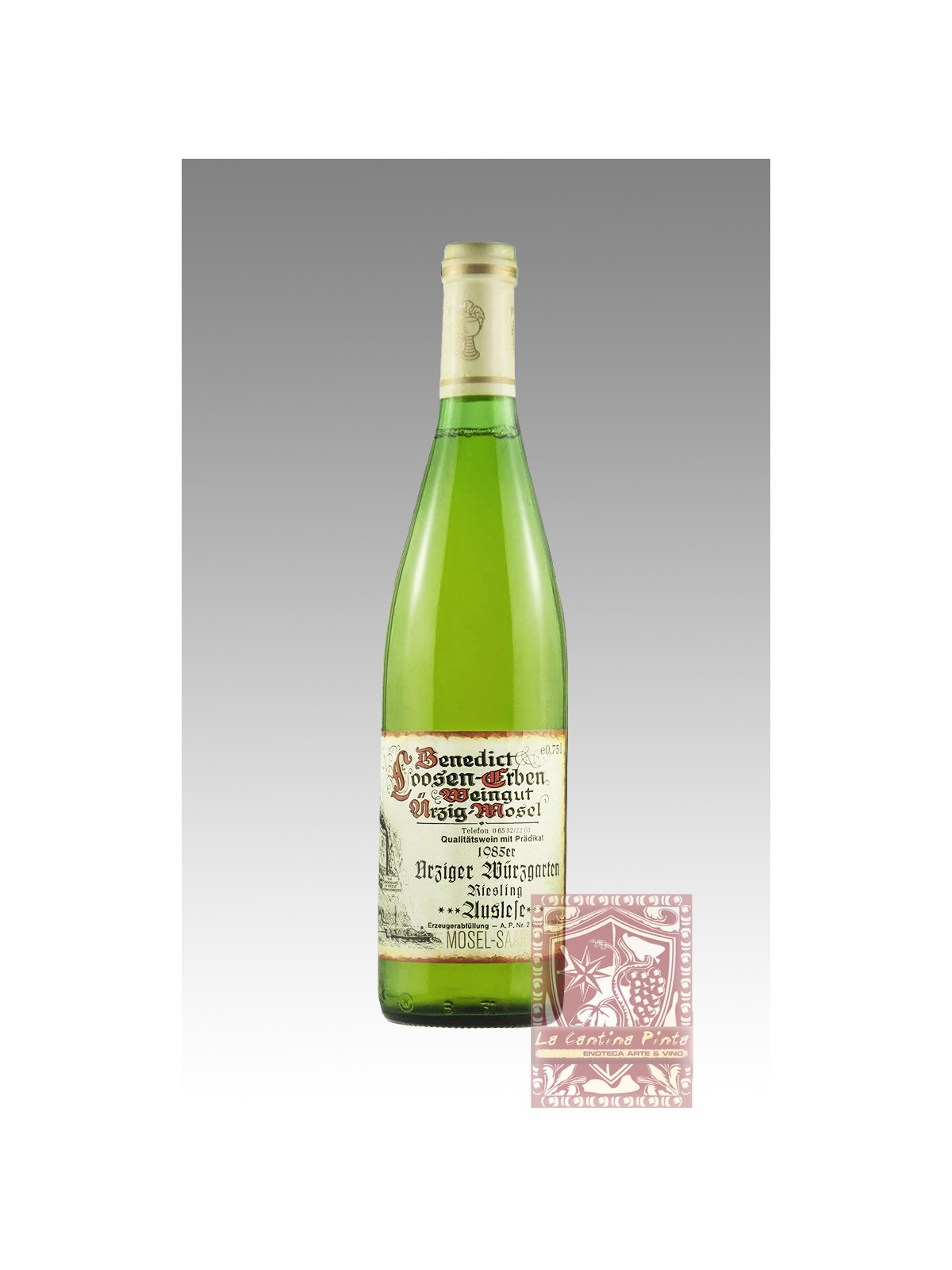 BENEDICT LOOSEN-ERBEN RIESLING  URZIGER URZGARTEN SPATLESE 1985