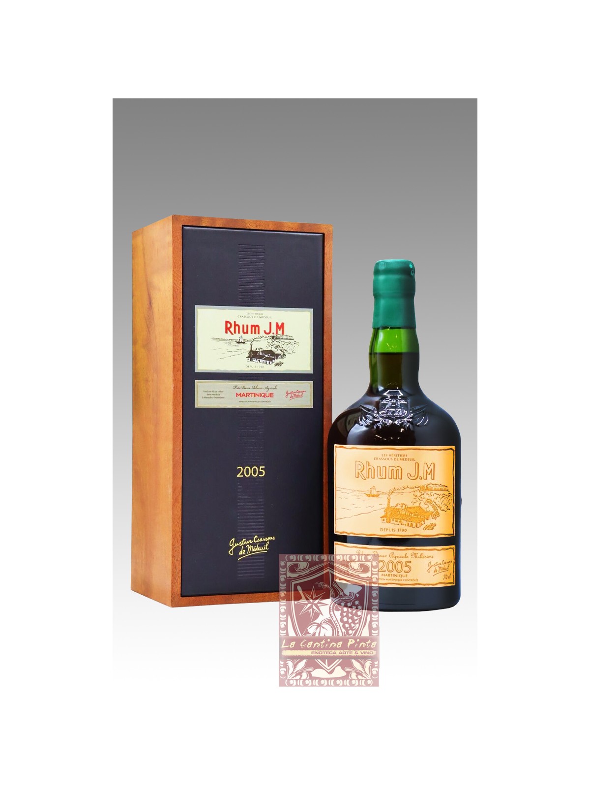 RHUM J.M. VIEUX AGRICOLE MILLESIME' 15 YO 2005  RUM DELLA MARTINICA
