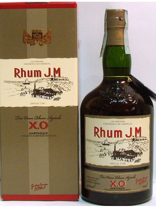 RHUM J.M. TRES VIEUX X.O. AGRICOLE  RUM DELLA MARTINICA