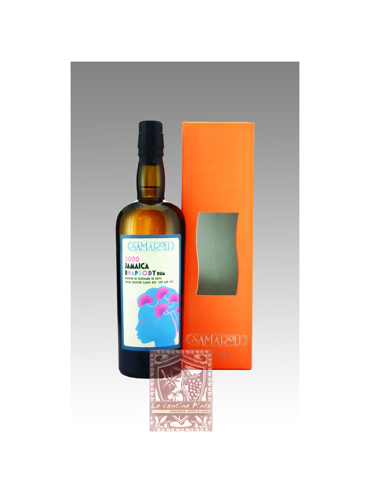 RHUM JAMAICA RHAPSODY  2000 / 2014  SEL. CASK N° 129, 132- SAMAROLI 70 CL