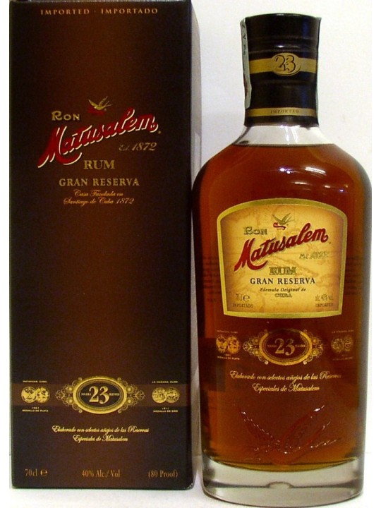 RHUM MATUSALEM GRAN RESERVA 23 Y.O. RUM DELLA REPUBBLICA DOMINICANA