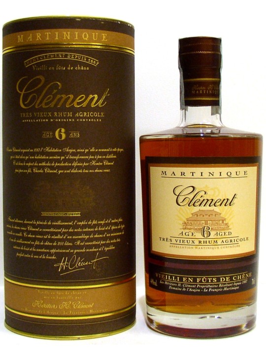 RHUM TRES VIEUX AGRICOLE 6 Y.O. MARTINIQUE - CLEMENT, RUM DELLA MARTINICA