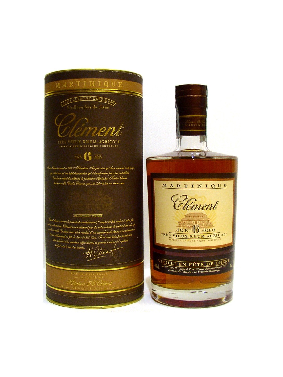 RHUM TRES VIEUX AGRICOLE 6 Y.O. MARTINIQUE - CLEMENT, RUM DELLA MARTINICA