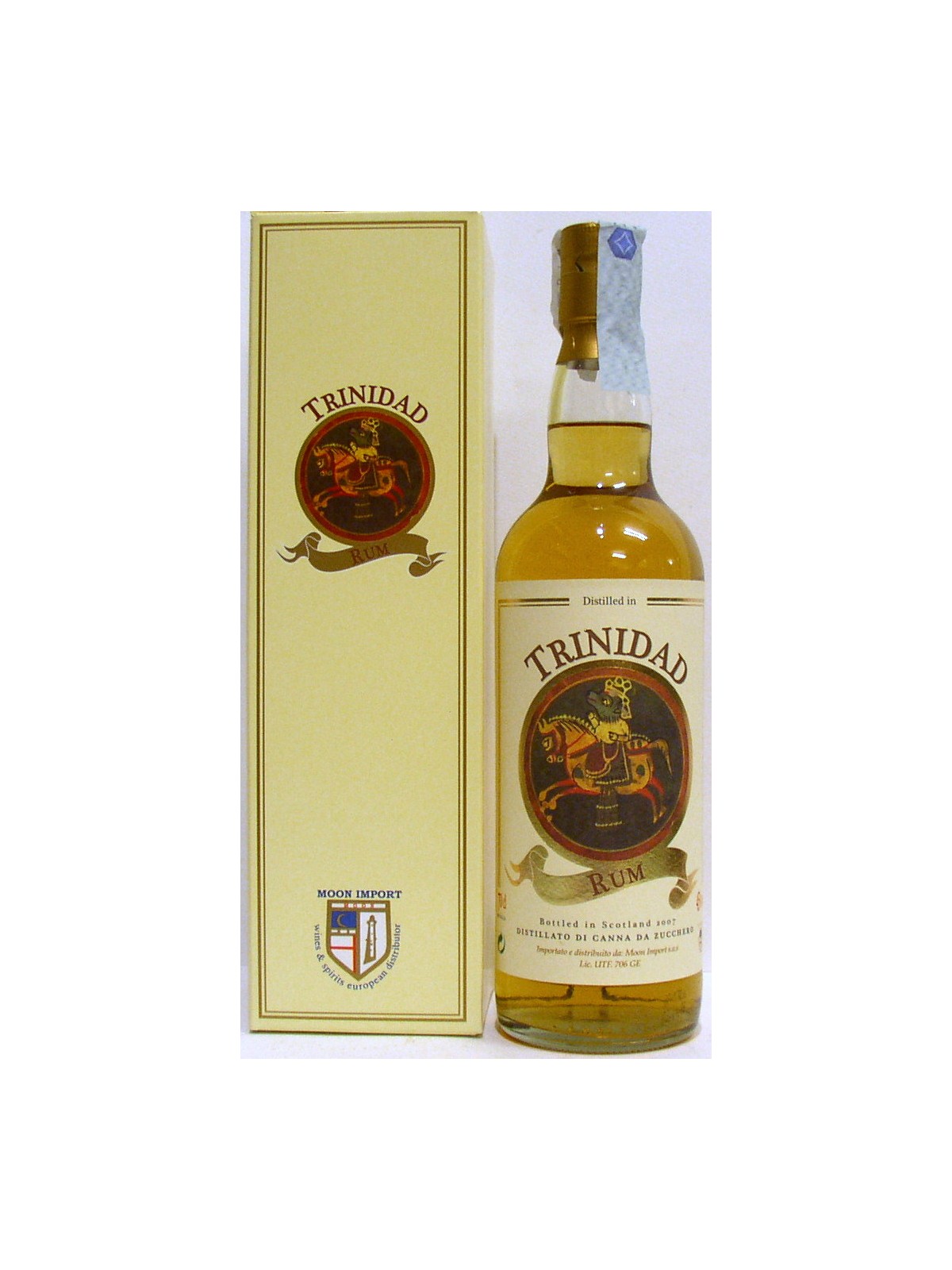 RHUM TRINIDAD BOTTLED IN SCOTLAND - MOON IMPORT