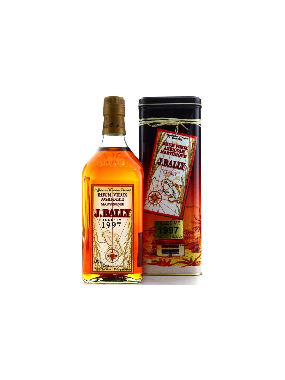 RHUM VIEUX  J.BALLY 1997 , RUM DELLA MARTINICA
