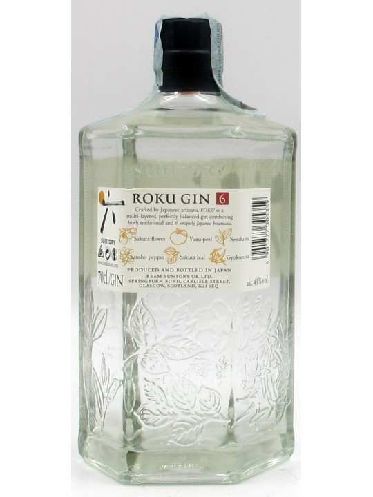ROKU GIN DISTLLED IN JAPAN - SUNTORY