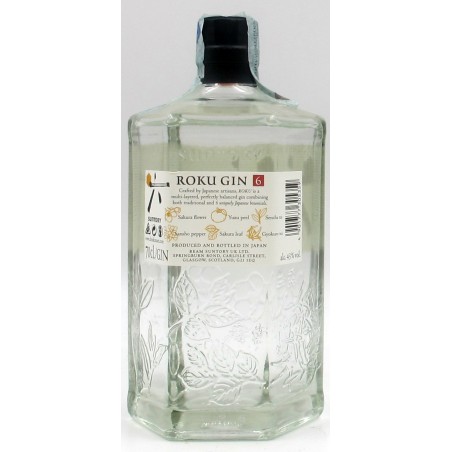 ROKU GIN DISTLLED IN JAPAN - SUNTORY