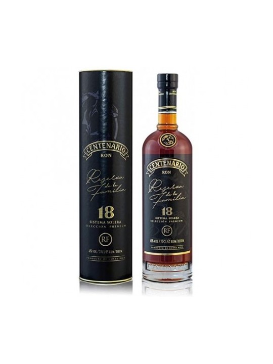 RON CENTENARIO 18  RESERVA DE LA FAMILIA SISTEMA SOLERA  SELECTION PREMIUM, RUM DEL COSTA RICA