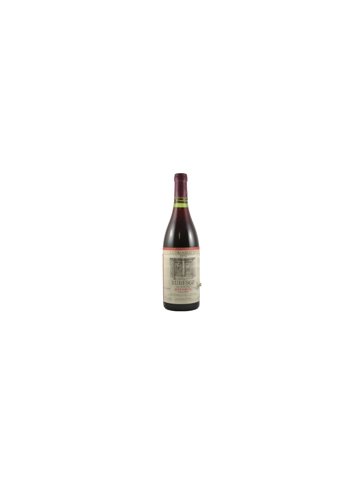 RUBESCO VIGNA MONTICCHIO 1974 TORGIANO DOCG - LUNGAROTTI
