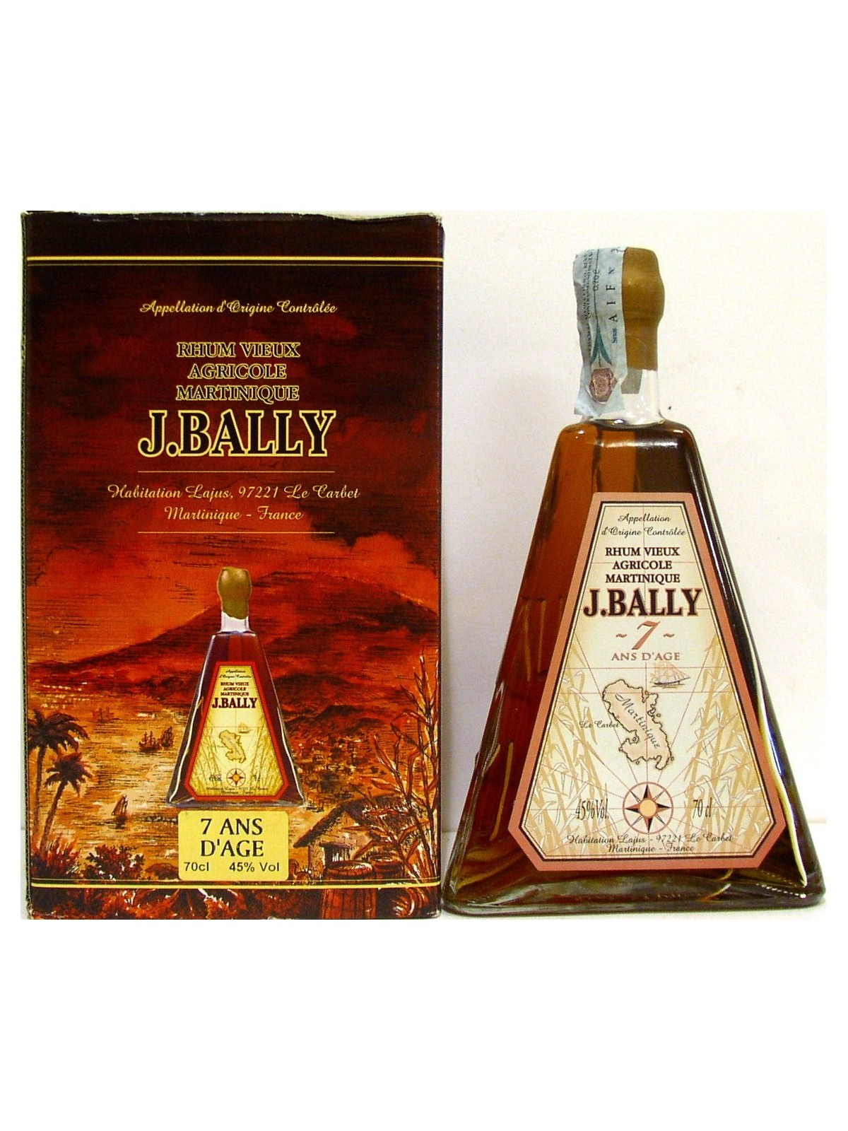 RUHM VIEUX  J.BALLY 7 ANS PIRAMIDE,  RUM DELLA MARTINICA