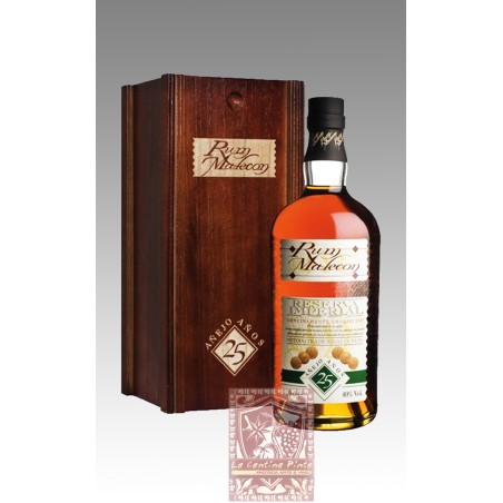 RUM MALECON 25 Y.O. RESERVE IMPERIAL IN ASTUCCIO IN LEGNO