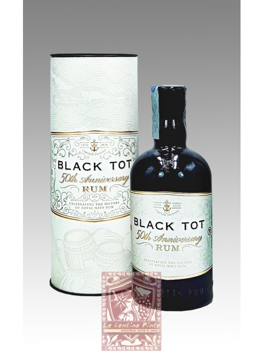 RUM SINGLE BLENDED BLACK TOT 50th ANNIVERSARY 54,5° - ANTILLE