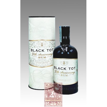 RUM SINGLE BLENDED BLACK TOT 50th ANNIVERSARY 54,5° - ANTILLE
