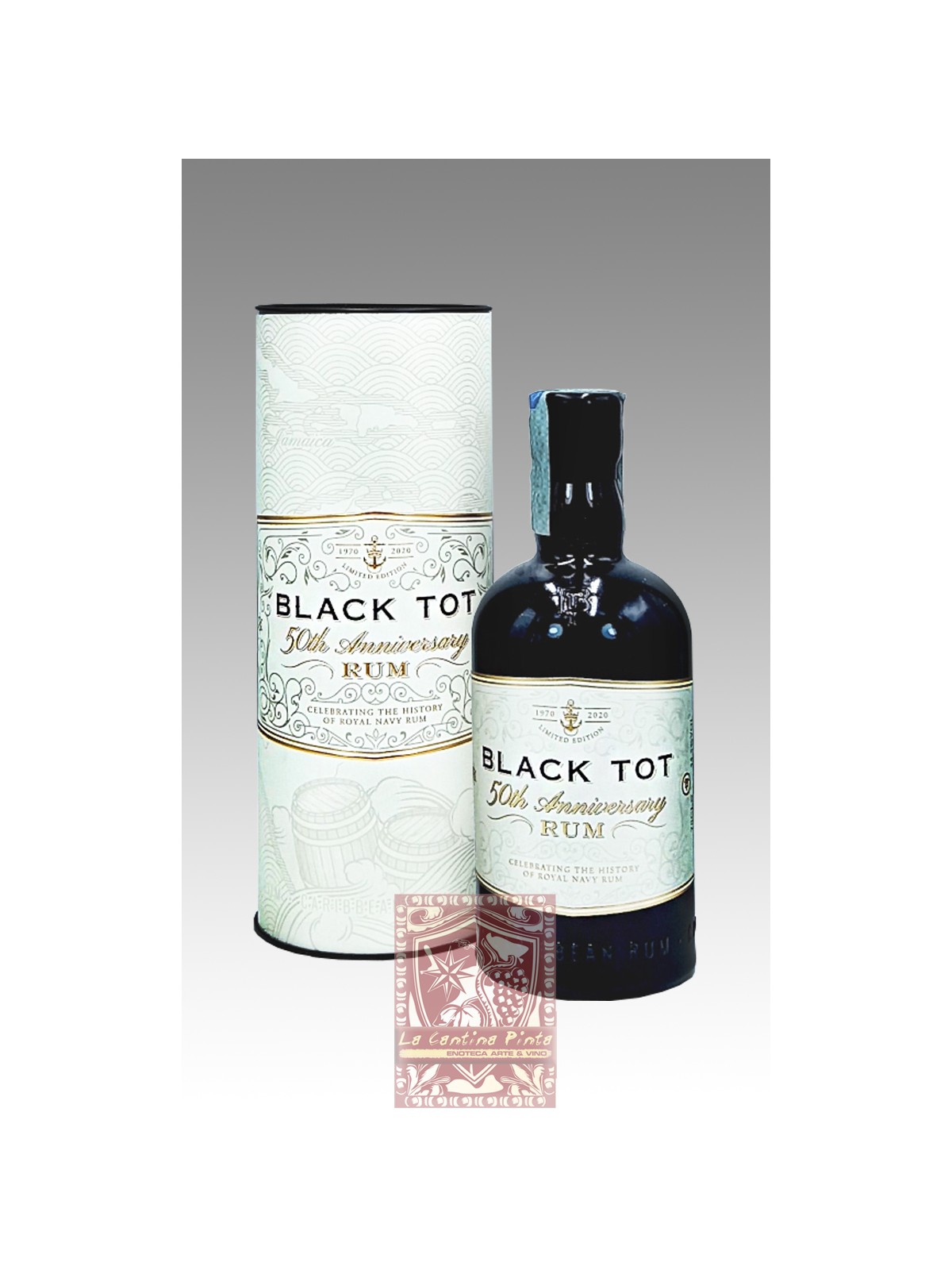 RUM SINGLE BLENDED BLACK TOT 50th ANNIVERSARY 54,5° - ANTILLE