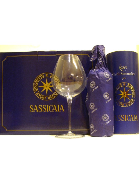 SASSICAIA IN CONFEZIONE DEGUSTAZIONE CON 4 BICCHIERI/CALICI