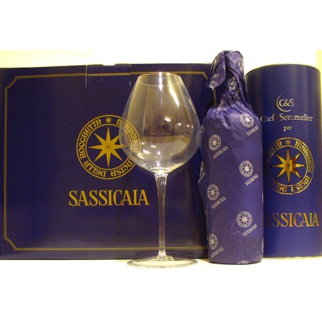 SASSICAIA IN CONFEZIONE DEGUSTAZIONE CON 4 BICCHIERI/CALICI