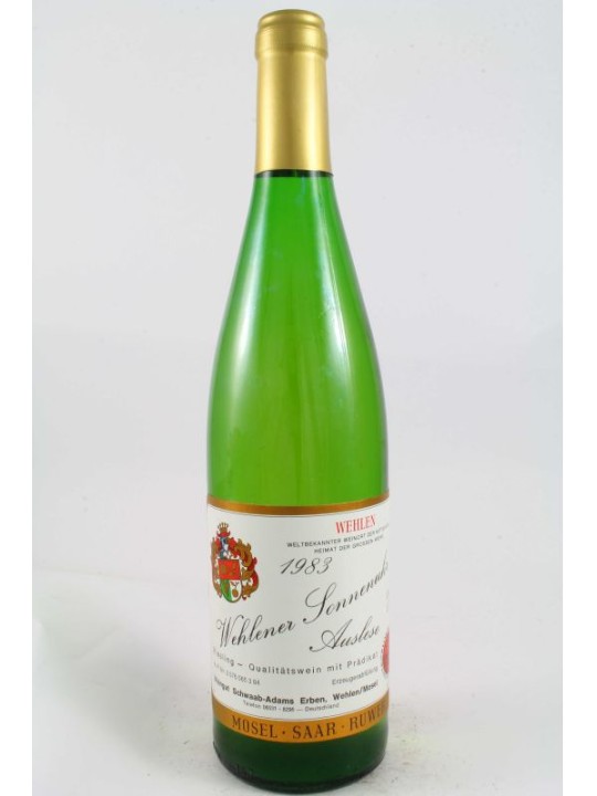 SCHWAAB ADAMS - RIESLING WEHLENER SONNENUHR AUSLESE 1983