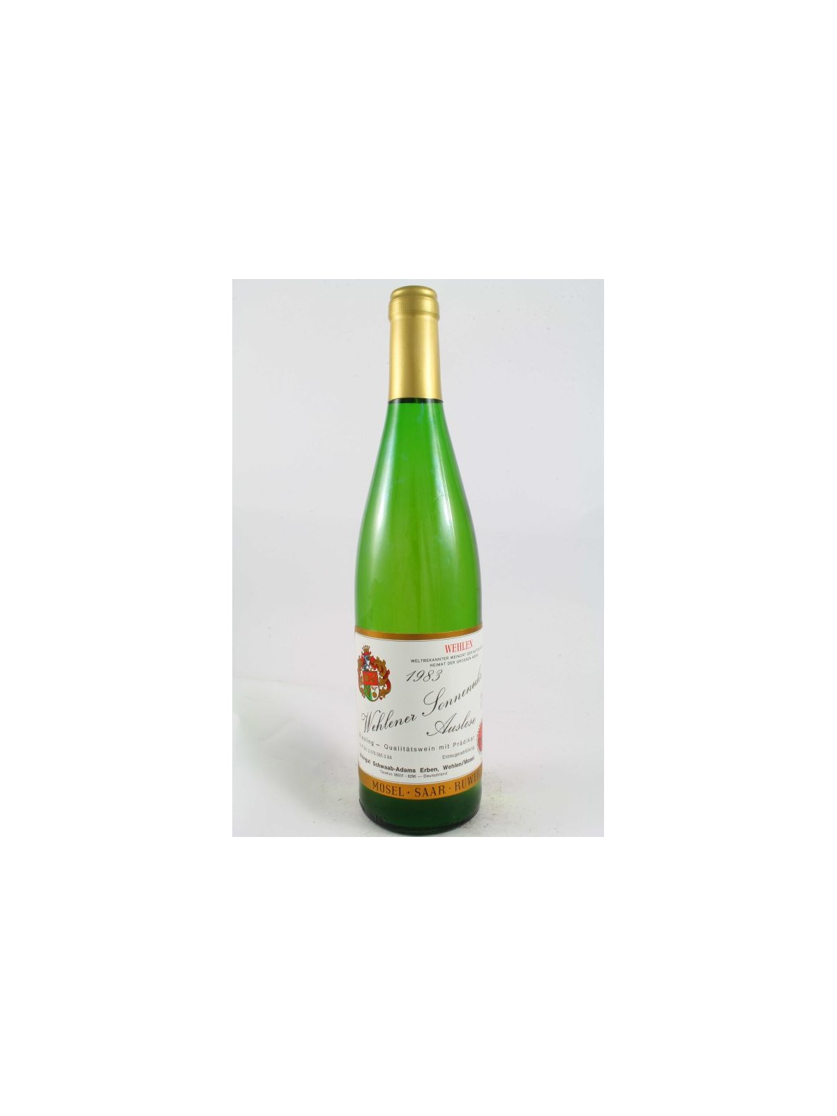 SCHWAAB ADAMS - RIESLING WEHLENER SONNENUHR AUSLESE 1983