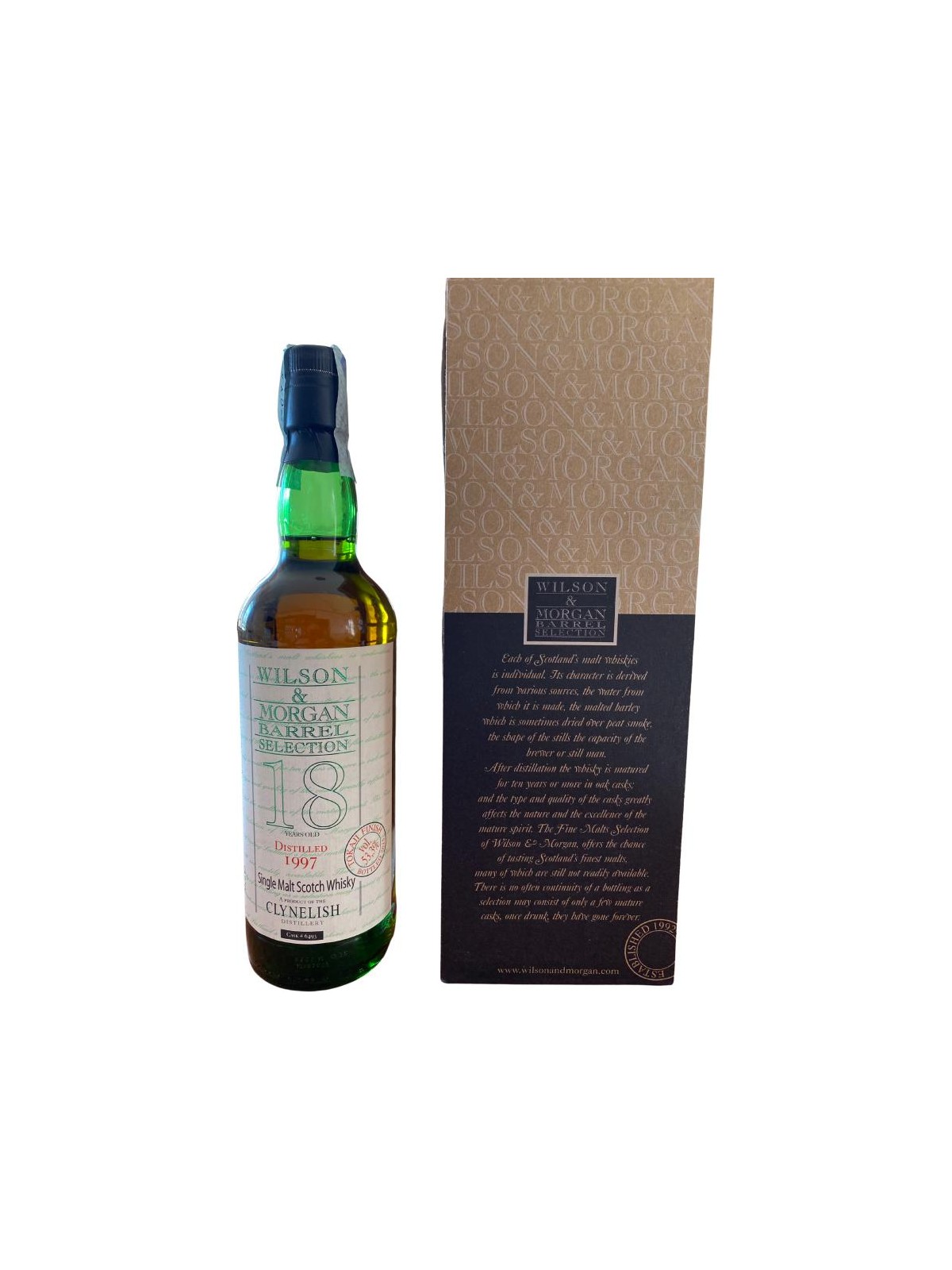 SINGLE MALT SCOTCH WHISKY 18 YO CLYNELISH 1997  WILSON & MORGAN BARREL SELECTION TOKAJI FINISH