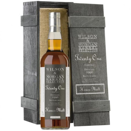SINGLE MALT SCOTCH WHISKY 21 YO HOUSE MALT 1990/2012  WILSON & MORGAN BARREL SELECTION SHERRY BUTT -50