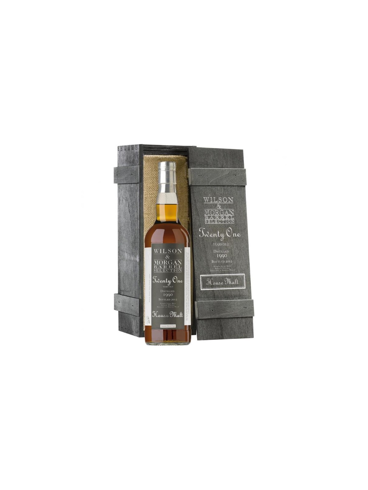 SINGLE MALT SCOTCH WHISKY 21 YO HOUSE MALT 1990/2012  WILSON & MORGAN BARREL SELECTION SHERRY BUTT -50