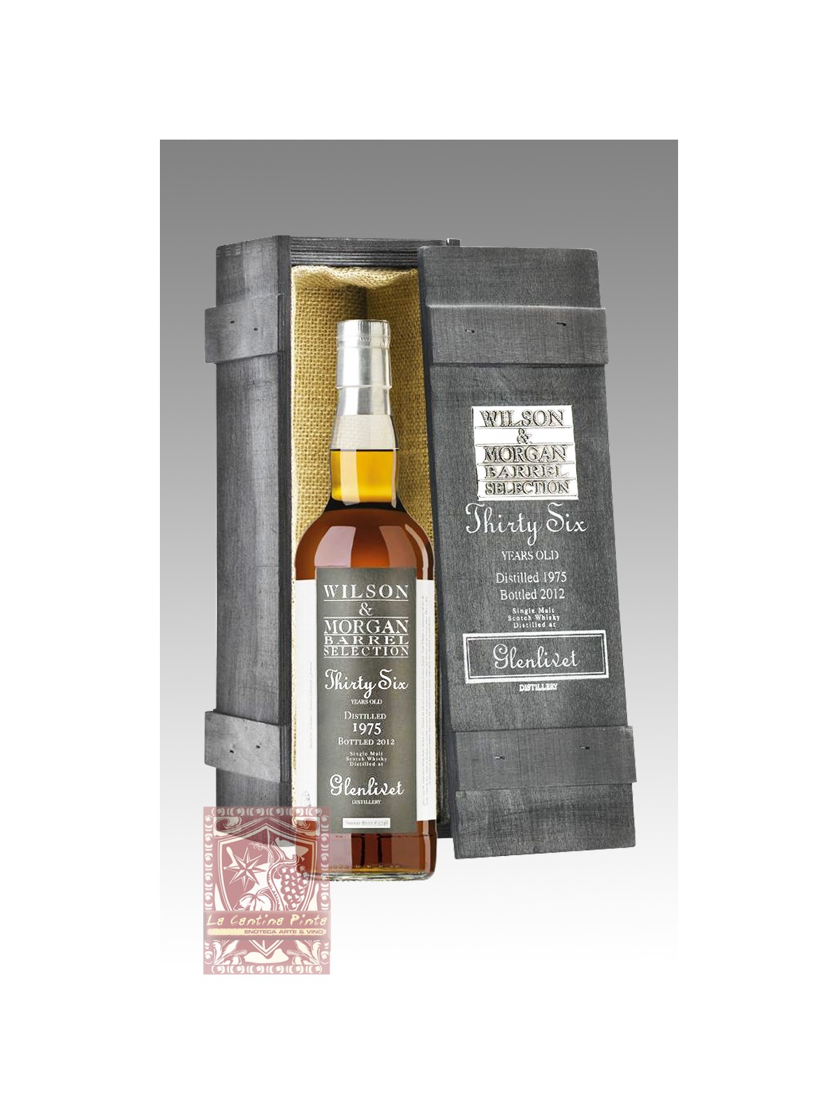 SINGLE MALT SCOTCH WHISKY 36 YO GLENLIVET 1975/2012  WILSON & MORGAN BARREL SELECTION SHERRY BUTT -5748