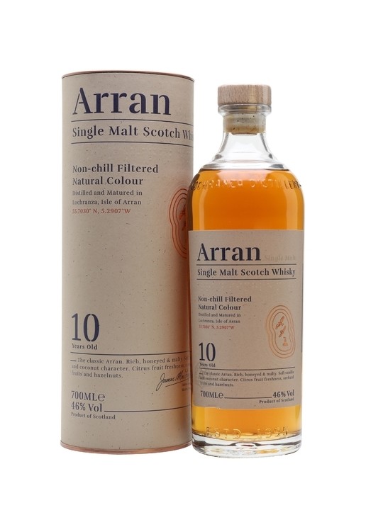 SINGLE MALT SCOTCH WHISKY ARRAN 10 YO