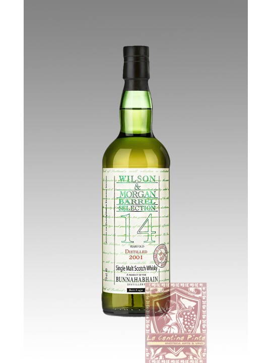 SINGLE MALT SCOTCH WHISKY BUNNAHABHAIN  14 YO 2001 WILSON & MORGAN BARREL SELECTION SHERRY WOOD