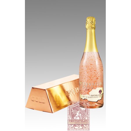 OSTERREICH GOLD TROCKEN ROSE' MIT 23 KARATIGEM GOLD - INFUR SEKT