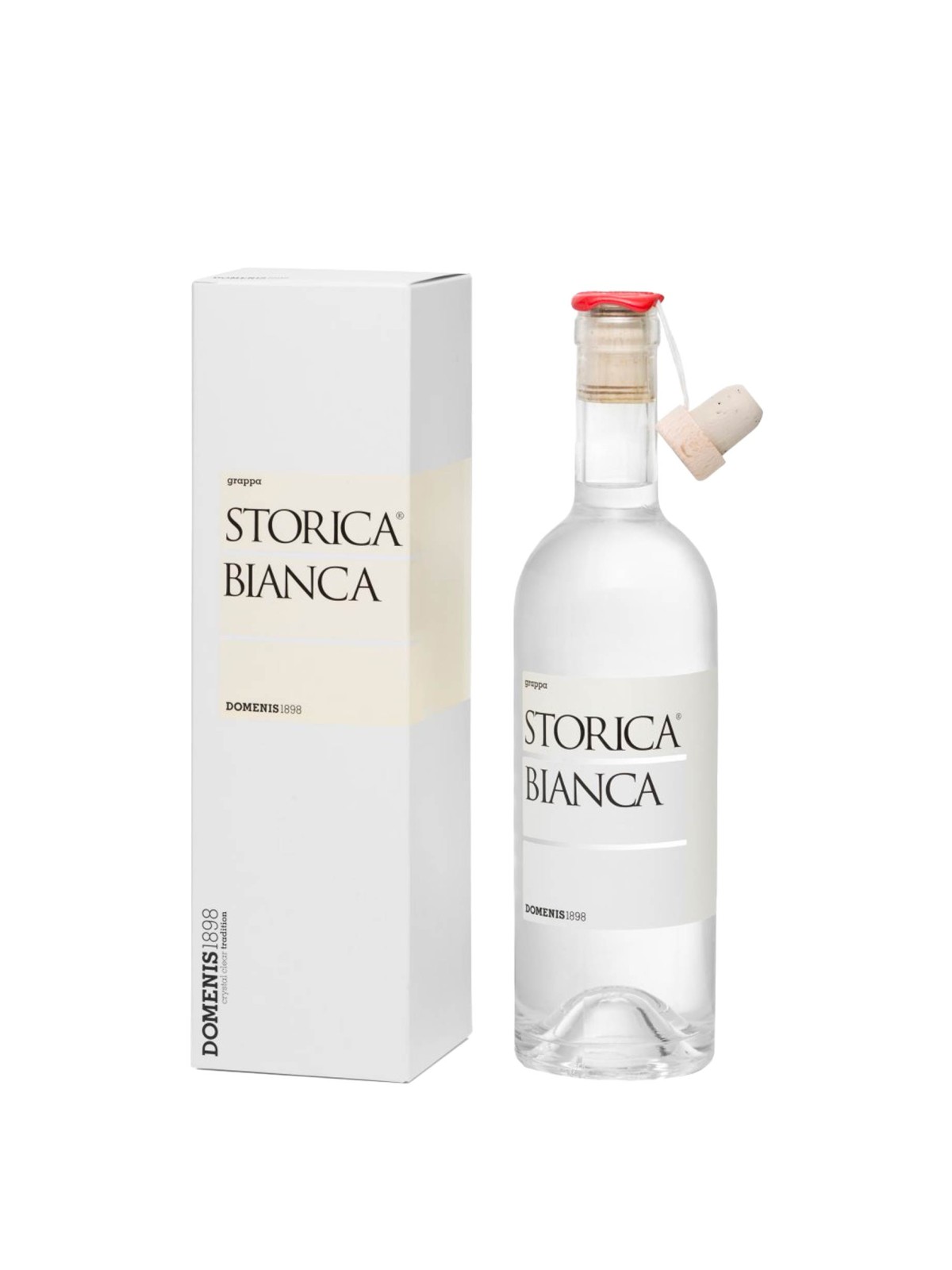 GRAPPA STORICA BIANCA 0,5 LT  ASTUCCIATA - DOMENIS