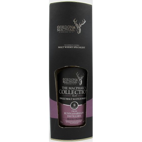 THE MACPHAIL'S COLLECTION WHISKY BUNNAHABHAIN HEAVILY PEATED 8 Y.O - GORDON & MACPHAIL