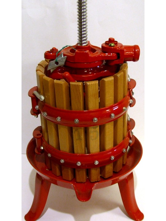 TORCHIO TRADIZIONALE A LEVA CON GABBIA IN LEGNO CM 15x25