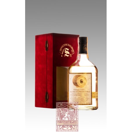 SINGLE ORKNEY ISLAND WHISKY HIGHLAND PARK 1977 24YO BUTT-3793 SIGNATORY VINTAGE