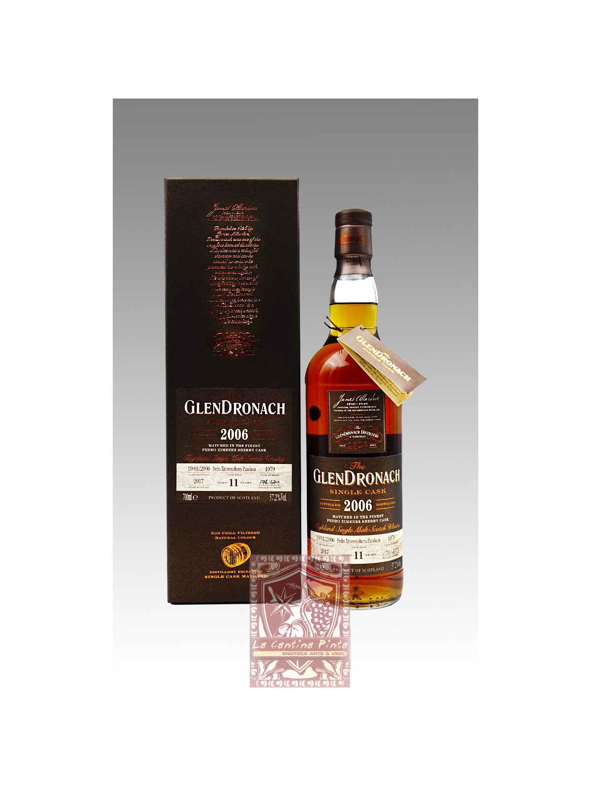 HIGHLAND SINGLE MALT WHISKY GLENDRONACH 2006/2017 11YO SHERRY PUNCHEON CASK-1979
