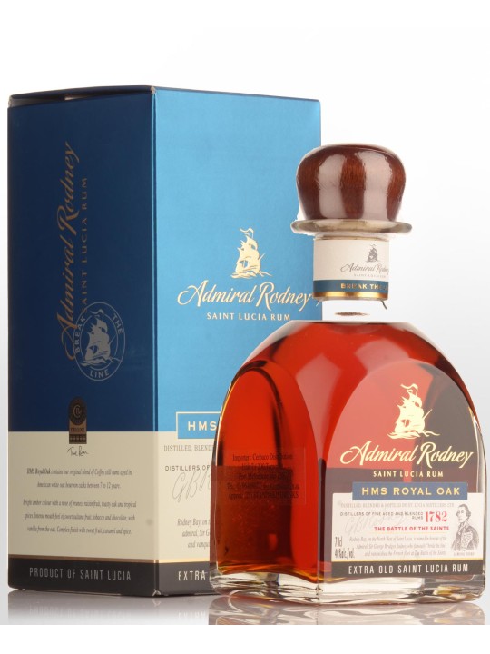 RHUM HMS ROYAL OAK ADMIRAL RODNEY, SAINT LUCIA RUM
