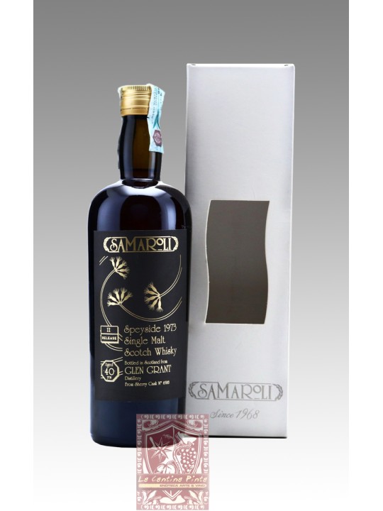 WHISKY  GLEN GRANT 1973 II RELEASE  40 Y.O. SINGLE MALT SPEYSIDE SHERRY FINISH SEL. CASK N° 6588 SAMAROLI