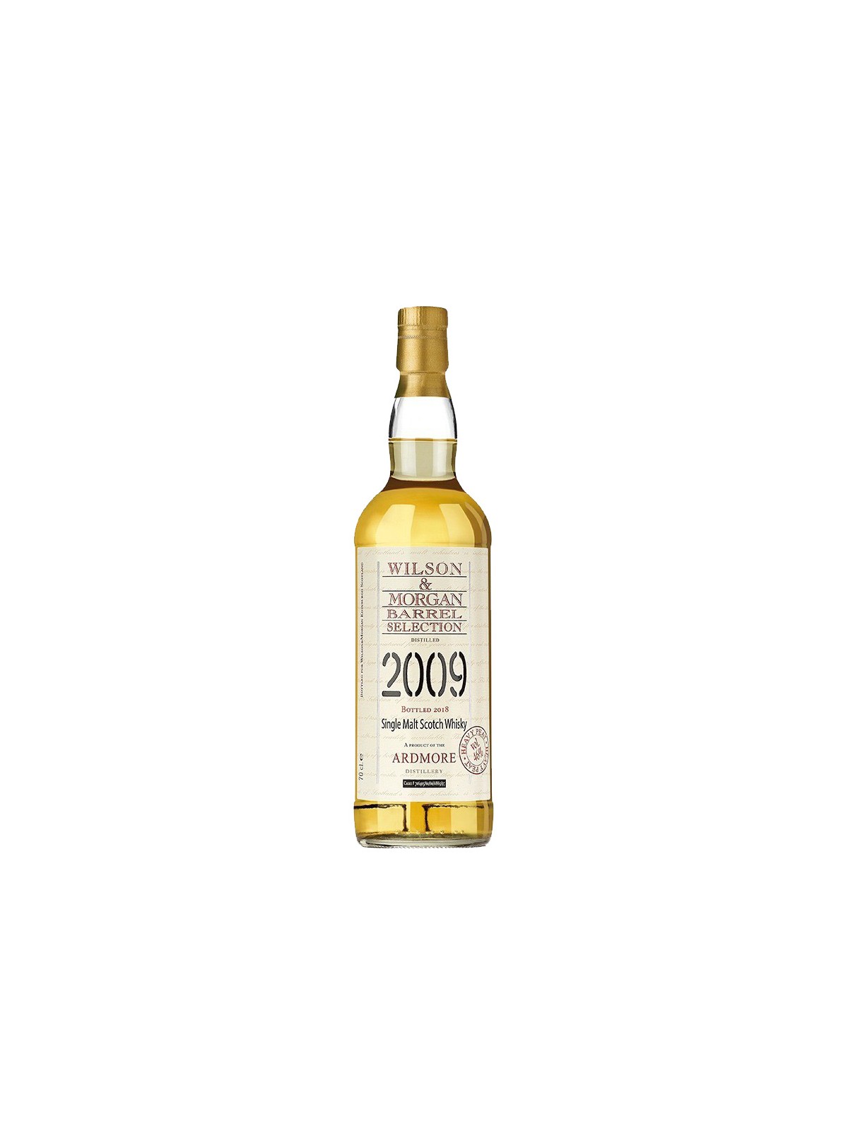 WHISKY ARDMORE 2009  WILSON & MORGAN BARREL SELECTION HEAVY PEAT