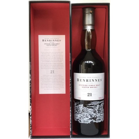 WHISKY BENRINNES 1992/2014  21 YO SPEYSIDE SINGLE MALT NATURAL CASK STRENGTH