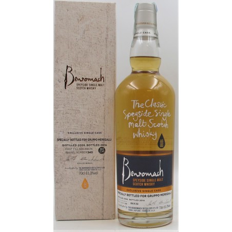 WHISKY BENROMACH 2008/2016  8YO SPEYSIDE SINGLE MALT EXCLUSIVE SINGLE CASK