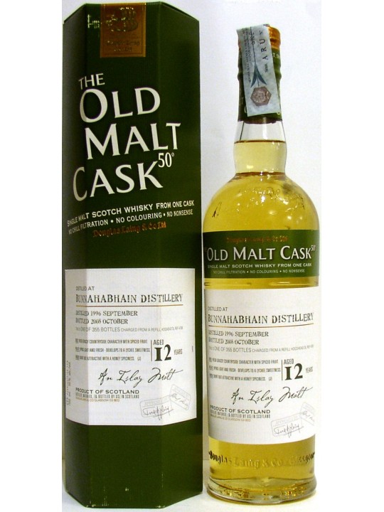 WHISKY BUNNAHABHAIN 12 Y.O.  THE OLD MALT CASK