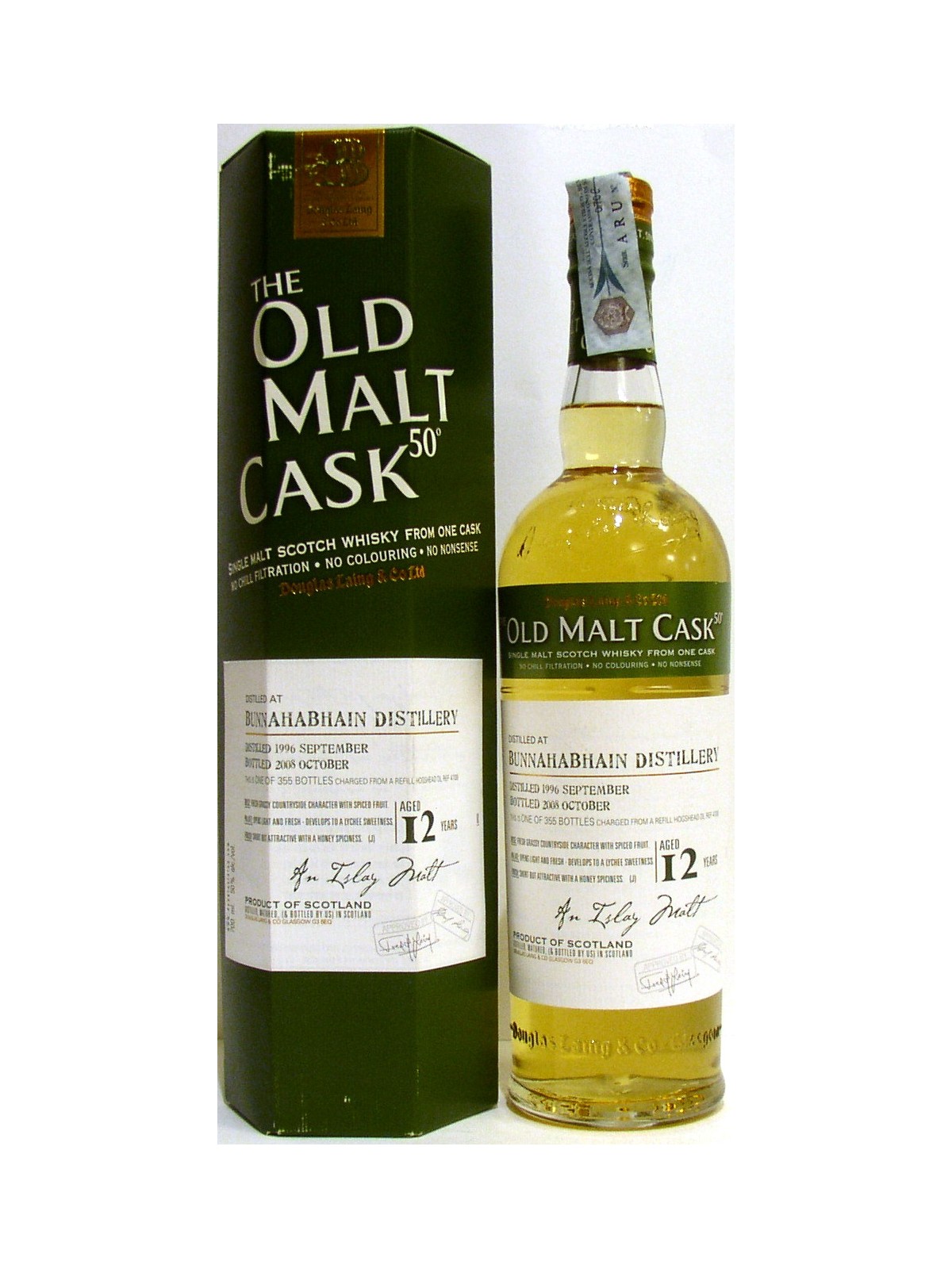 WHISKY BUNNAHABHAIN 12 Y.O.  THE OLD MALT CASK