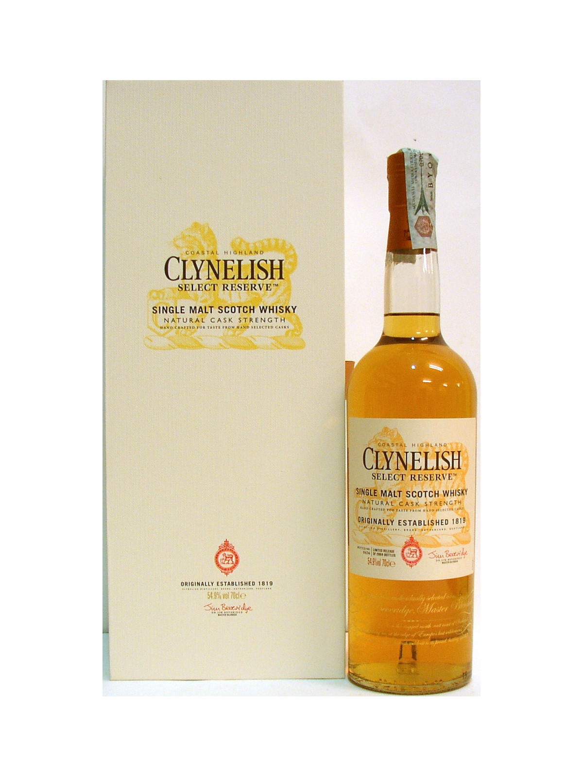 WHISKY CLYNELISH SELECT RESERVE  NATURAL CASK STRENGTH DIAGEO SPECIAL RELEASE 2014