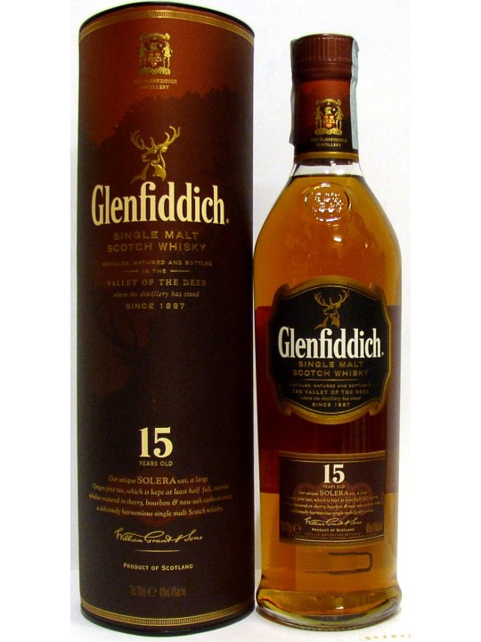 WHISKY GLENFIDDICH 15 Y.O SINGLE MALT
