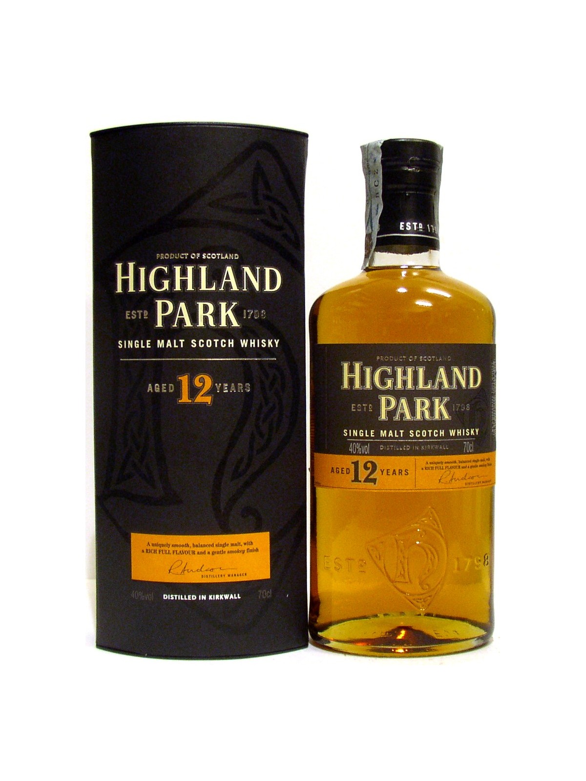 WHISKY HIGHLAND PARK 1798 SINGLE MALT 12 Y.O.