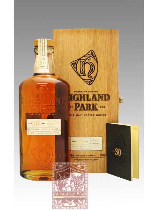SINGLE MALT SCOTCH WHISKY HIGHLAND PARK 30YO 48,1% WOODEN  CASE