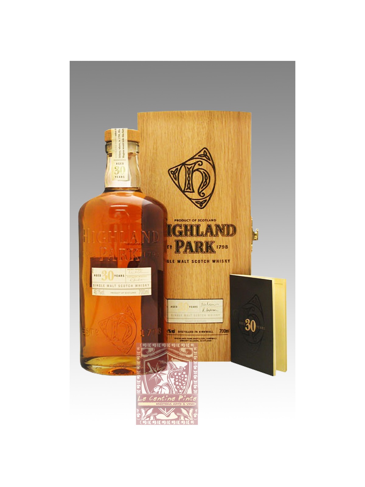 SINGLE MALT SCOTCH WHISKY HIGHLAND PARK 30YO 48,1% WOODEN  CASE